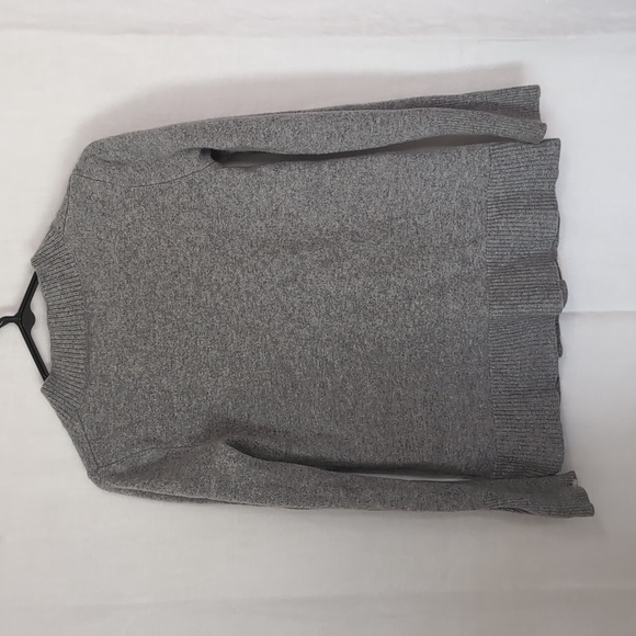 Eeva Marita Grey Merino Wool Cashmere Blend Vneck Sweater Size Small - Picture 4 of 4
